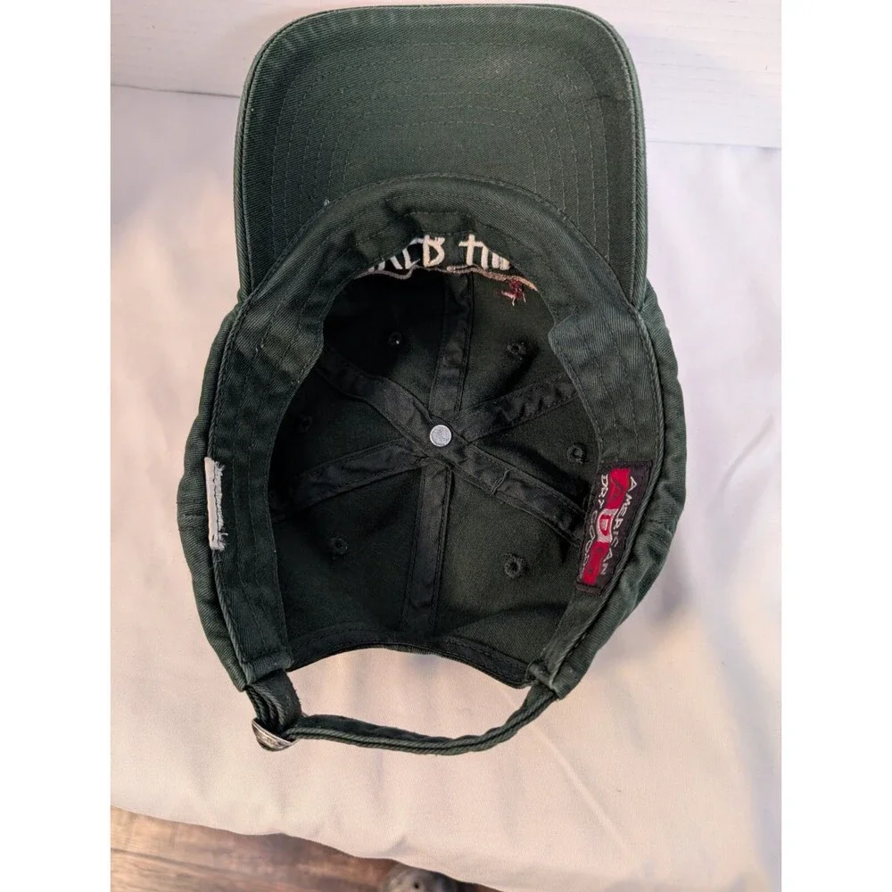 GOLF HAT River Hills Country Club Adjustable Adult Size MYRTLE BEACH Green EUC